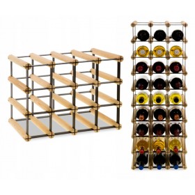 Regał na wino Stojak modułowy RW-8-4X3-12 butelek