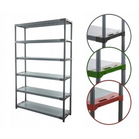 Regał magazynowy plastikowy JUPITER-6_150_SZAR