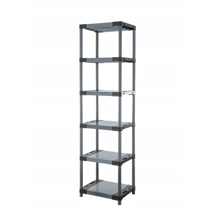 Regał magazynowy plastikowy JUPITER-6_060_SZAR