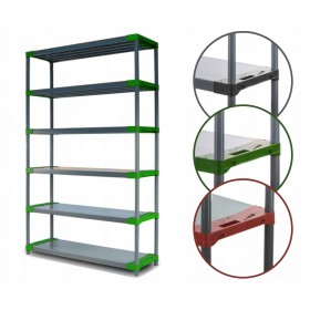 Regał magazynowy plastikowy JUPITER-6_130_ZIEL