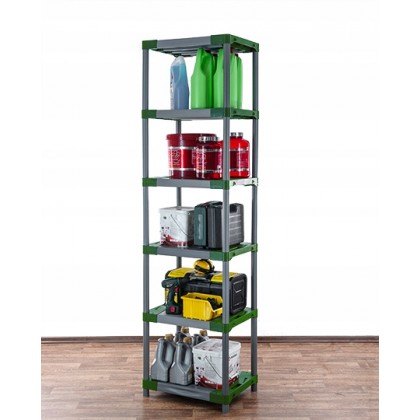 Regał magazynowy plastikowy JUPITER-6_070_ZIEL