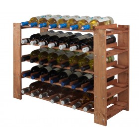 Regał na wino półki na wino seria MAXI 35 butelek