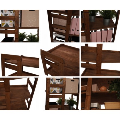Regał na książki Modułowy BERDO 120,8x80x34,4 4P