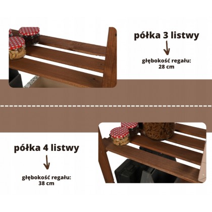Regał B na książki drewniany zabawki 200X80X28 6p