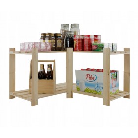 Regał na książki buty narożny 50X85X38 2p