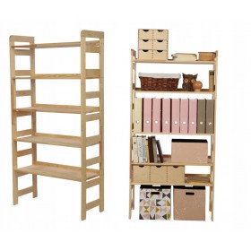 Regał na książki Modułowy BERDO 159,2x80x34,4 5P