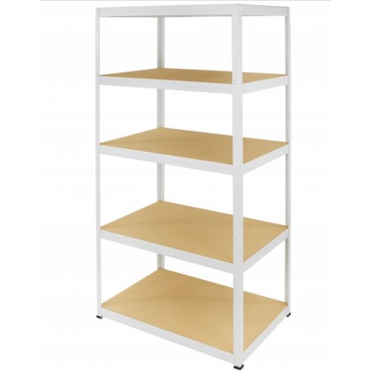 Regał metalowy HL biały HWW-180x100x30-5-350