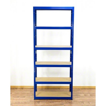 Regał Helios 196x90x40 cm 6 półek/175kg Niebiesko-Niebieski