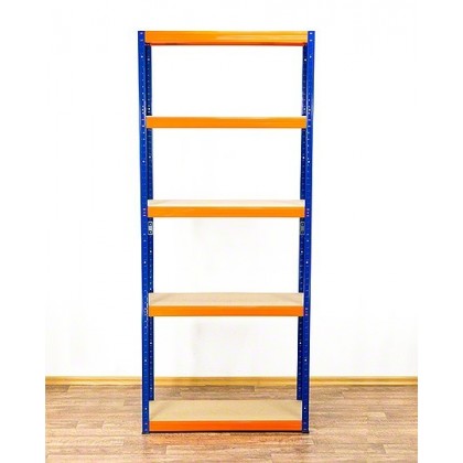 Regał Helios 196x90x40 cm 5 półek/175kg Niebiesko-Niebieski