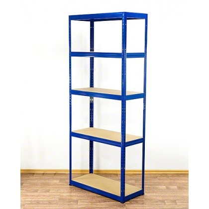 Regał Helios 196x100x30 cm 5 półek/175kg Niebiesko-Niebieski