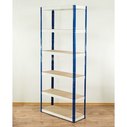Regał Helios 213x90x40 cm 6 półek/175kg Niebiesko-Niebieski