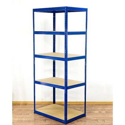Regał Helios 213x90x60 cm 5 półek/175kg Niebiesko-Niebieski
