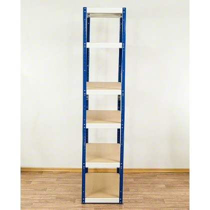 Regał Helios 213x100x45 cm 6 półek/175kg Niebiesko-Niebieski