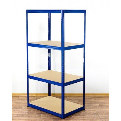 Regał Helios 180x90x45 cm 4 półki/275kg Niebiesko-Biały