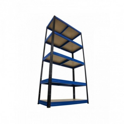 Regał Helios 180x120x35 cm 5 półek/275kg Niebiesko-Biały
