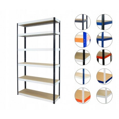Regał metalowy HL magazyn HBW-196x100x30-6-175