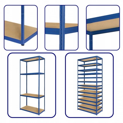 Regał metalowy HL magazyn HBW-196x100x30-6-175