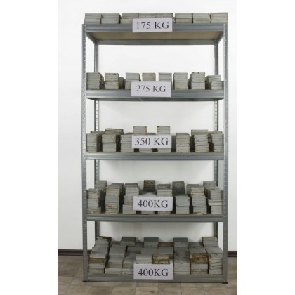 Regał metalowy HL magazyn HBW-196x100x30-6-175