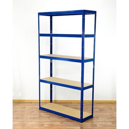 Regał Helios 213x120x40 cm 5 półek/275kg Niebiesko-Pomarańczowy