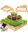 Hochbeet, Kräuterbeet, Gartenbeet, Pflanzbeet, für Garten und Terrasse, Kiefernholz 36x92x92 cm, Farbe: Natur imprägniert
