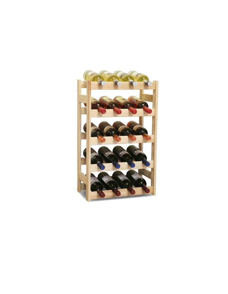 Weinregale - Weinregal für 20 Flaschen RW-1-20 (43,5x25x70), Unbehandelt - produkt kuptej.pl 1