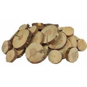 Plastry drewna zestaw 25 szt 6-16 cm Iglaste