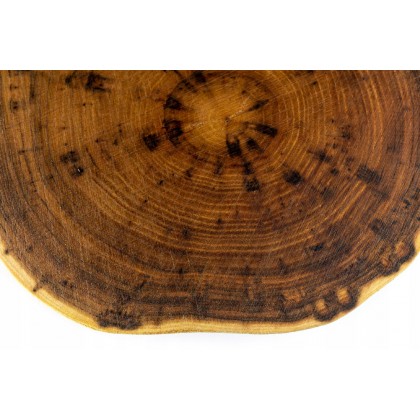 Taca drewniana obrotowa 20-25 cm Akacja bez kory