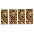 Panel dekoracyjny 76x38x3 Mix plastrów 4 szt
