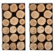 Panel dekoracyjny 76x38x3 Plastry dębowe 2 szt