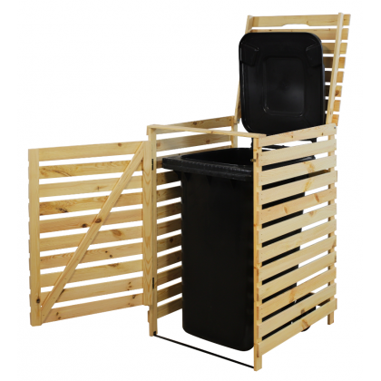 Pojedyncza obudowa na kosze OBK 1x240L Naturalna