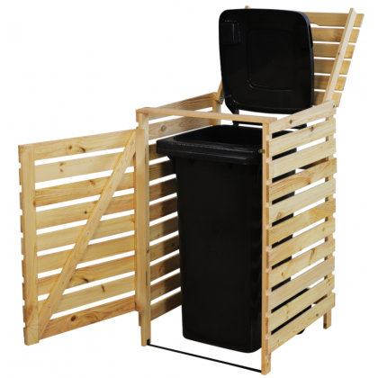 Pojedyncza obudowa na kosze OBK 1x120L Naturalna