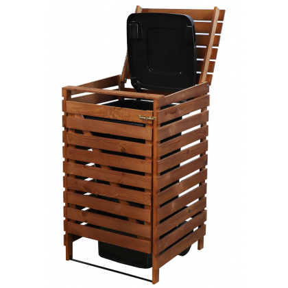 Pojedyncza obudowa na kosze OBK 1x120L Brązowa