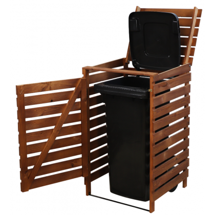 Pojedyncza obudowa na kosze OBK 1x120L Brązowa