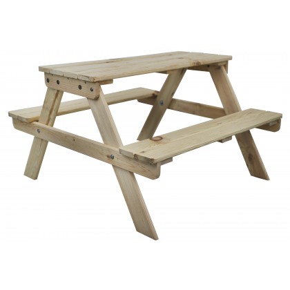 Stół piknikowy dla dzieci z ławką SPD/79cm - Naturalny