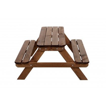 Stół piknikowy dla dzieci z ławką SPD/79cm - Brązowy