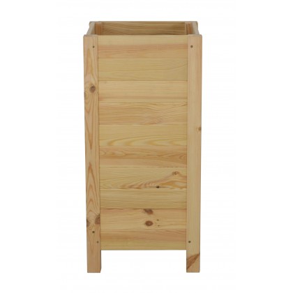 Wysoka Skrzynia na Donicę /szer. 34cm/Regulacja Dna/ RDS – Naturalna
