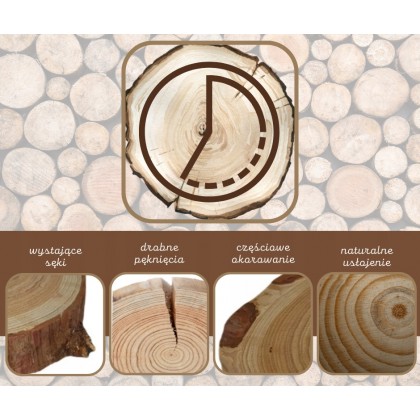 DĘBOWY BLAT STOŁU PLASTER DREWNA DŁ 101cm nr104254