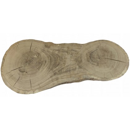 DĘBOWY STOLIK KAWOWY PLASTER DREWNA 99 cm nr105301
