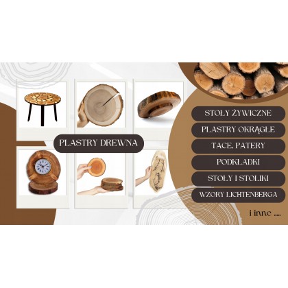 BLAT STOLIKA DREWNO DŁ 85 cm UNIKAT 160303