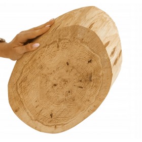 DĘBOWY BLAT STOLIKA DIY DŁ 40-45 cm/gr.5 cm/Szlif