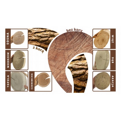 DĘBOWY BLAT STOLIKA DIY DŁ 40-45 cm/gr.5 cm/Szlif