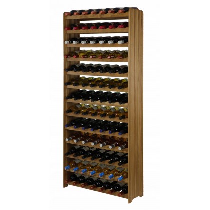 Dębowy olejowany stojak na wino RW-22-91 regał
