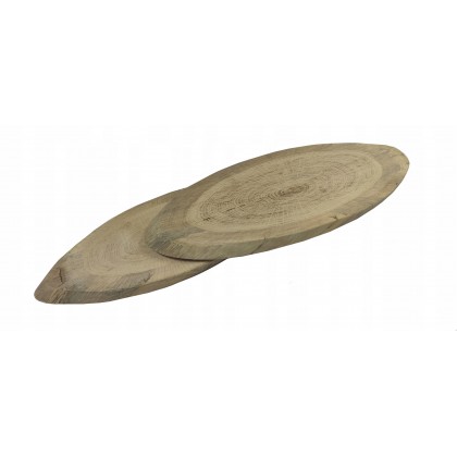 PLASTER DREWNA DĄB DŁ 30-35 CM TACA OZDOBNA