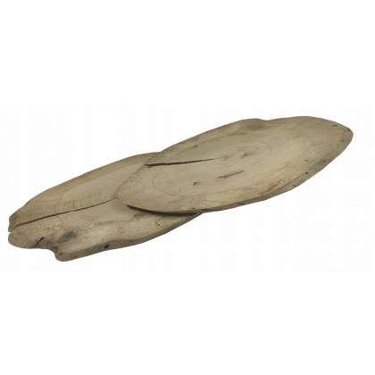 PLASTER DREWNA DĄB DŁ 45-50 CM TACA OZDOBNA