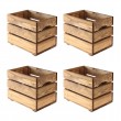 Zestaw 4 Skrzynki skrzynia drewniana SD-3-30x20 B