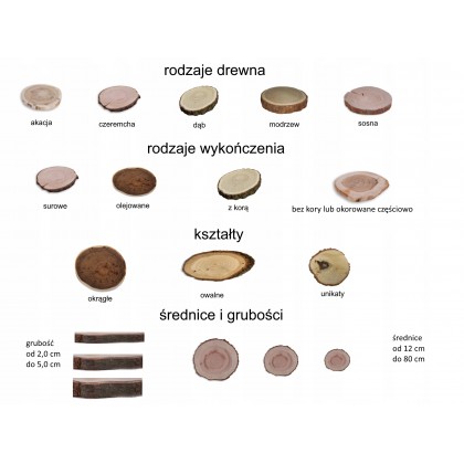 TACA OZDOBNA PLASTER DREWNA DESKA DŁ 40-45 CM
