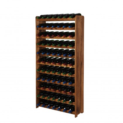 Dębowy Regał na Wino RW-22/77 butelek/ Opalany Olej