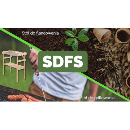 Stół do flancowania/stół grillowy SDFS - Brązowy