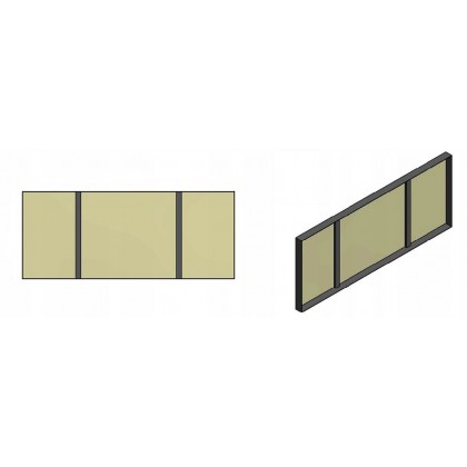 Szara półka 120x40 regał metalowy Helios 275