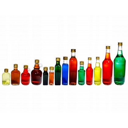Butelka szklana piersiówka 100ml z nakrętką / 6szt